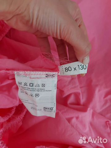 Простынь на резинке IKEA 80/130