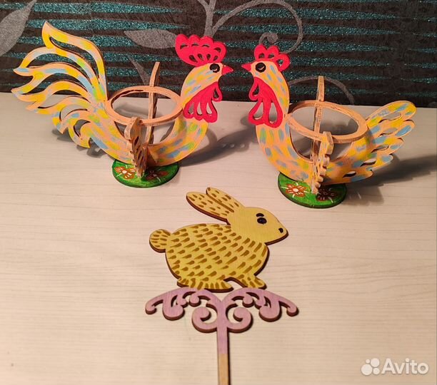 Петушки для яиц на пасху