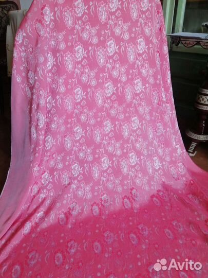 Скатерть шелк винтаж