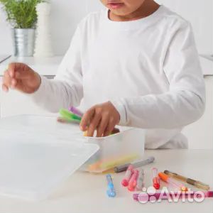 Glis глис Контейнер с крышкой, прозрачный, 34x21 с