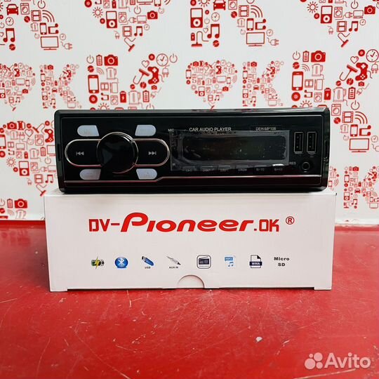 Автомагнитола pioneer 1 din (к4)