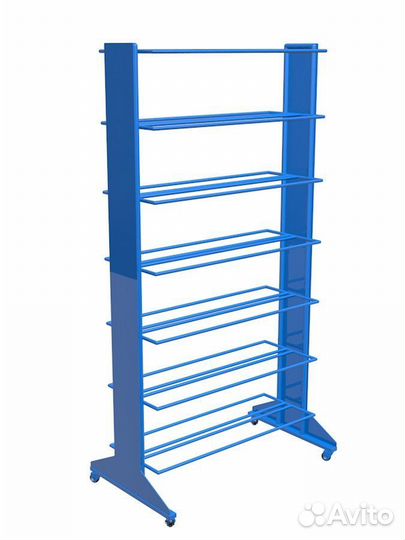 Стеллаж для мячей усиленный двухсторонний 9.308