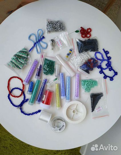 Бисер, лески, зажимы
