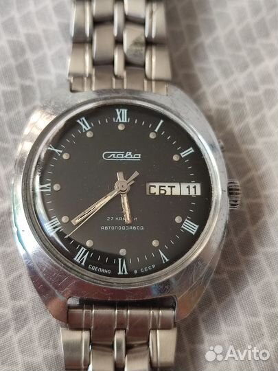 Часы Слава с автоподзаводом СССР