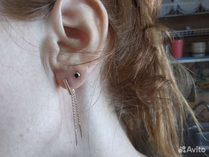 Золотые серьги