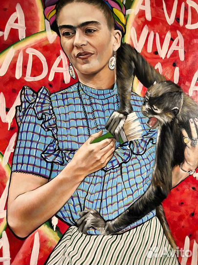 Картина маслом на холсте. Фрида Кало