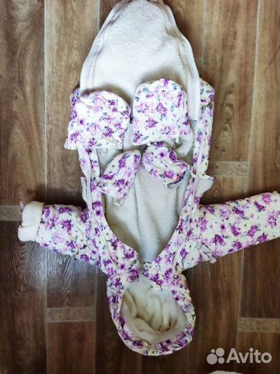 Зимний комбинезон для девочки 80