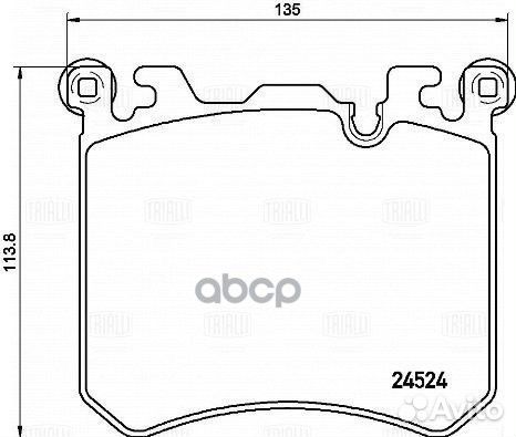 Колодки тормозные BMW X5 E70/F15/X6 E71/F15 пер