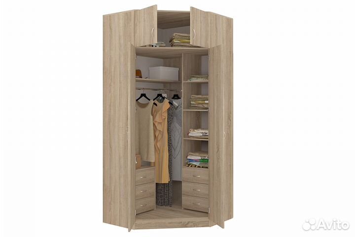 Шкаф распашной угловой 