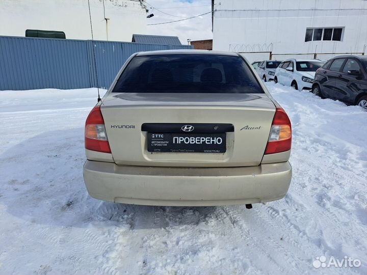 Hyundai Accent 1.5 МТ, 2004, 377 662 км