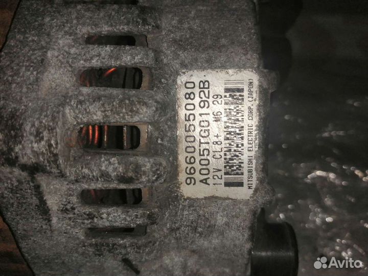 Генератор Peugeot 206, 1.4, tu3jp KFV