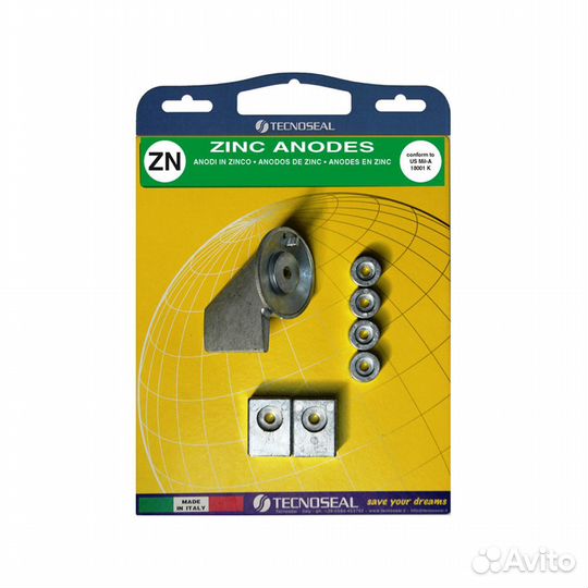 Комплект анодов Tecnoseal Suzuki DF40-50 цинк