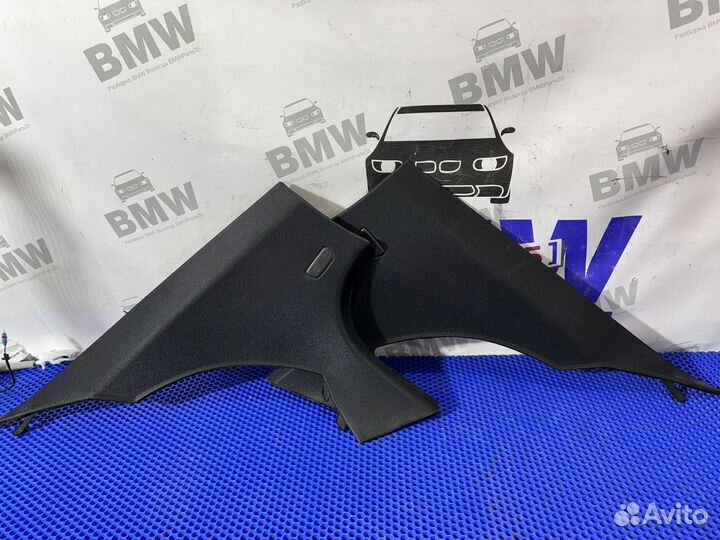 Обшивка задней стойки потолка BMW F10 черная