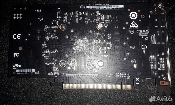 Видеокарта MSI Geforce GTX 1050 ti 4GT OC 4GB