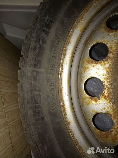 Зимняя резина r16 на штампах