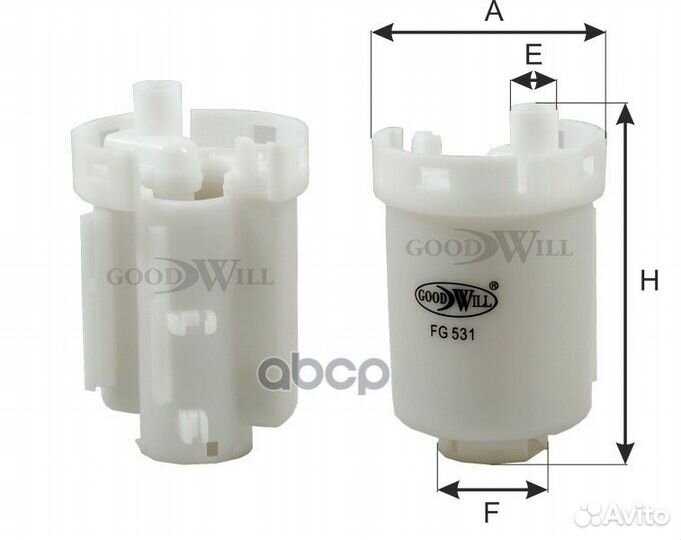 Фильтр топливный mitsubishi pajero/montero 2.5T