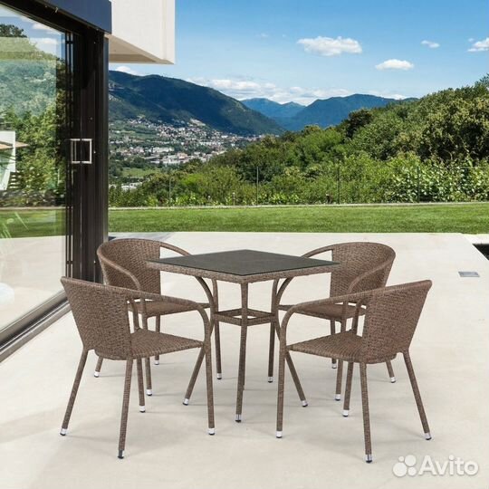 Комплект плетеной мебели T282BNT-Y137C-W56 Light B