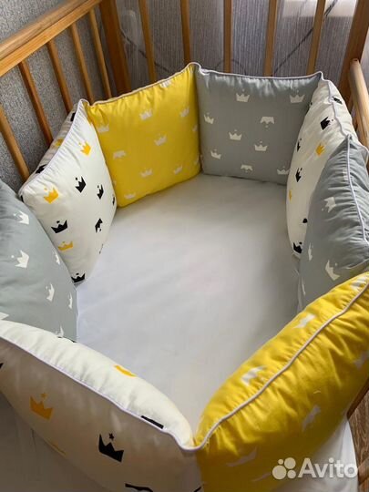 Бортики в кроватку новые