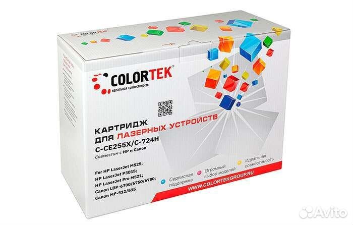 Картридж colortek CT-CE255X/C-724H для HP И canon