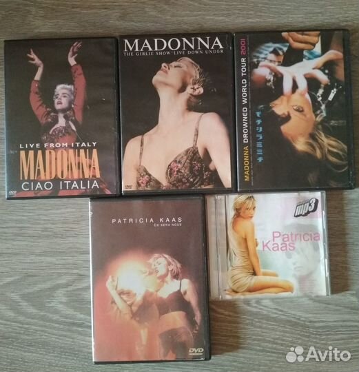 Диски музыкальные DVD Мадонна, Патрисия Каас