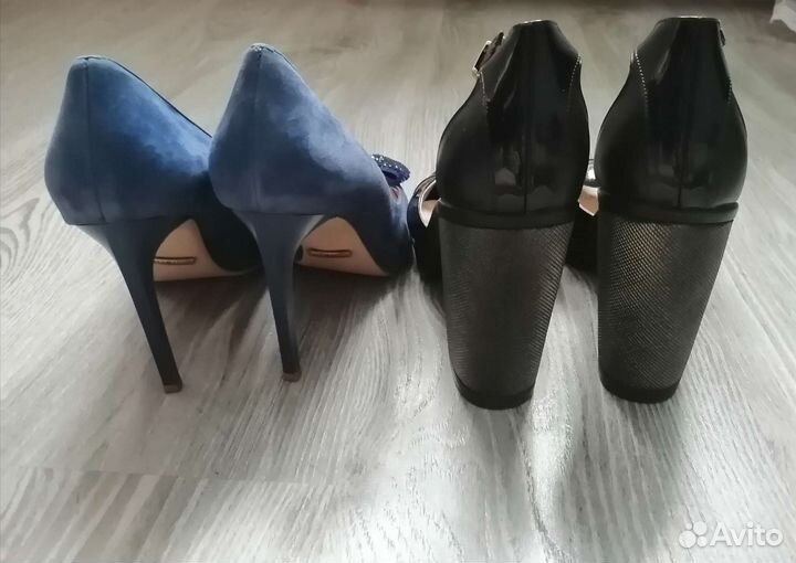 Кожаные туфли 40 размер