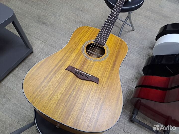Гитара акустическая дредноут дерево Акация