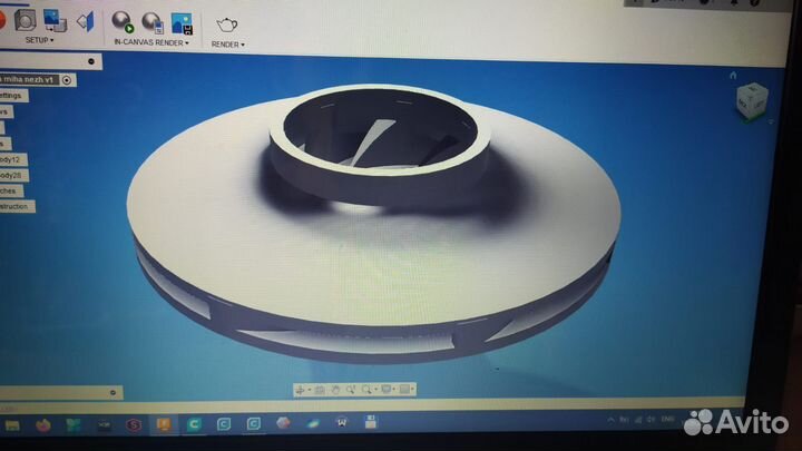 Турбинка на насос Wilo 40x15, пластик