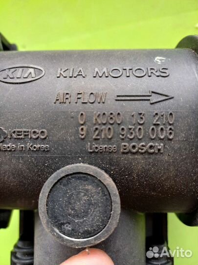 Расходомер воздуха Киа спортадж-1. 2:0