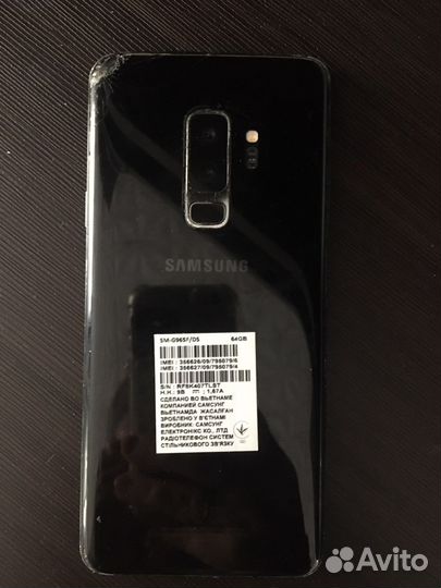 Samsung Galaxy S9 Plus, 6/64 ГБ