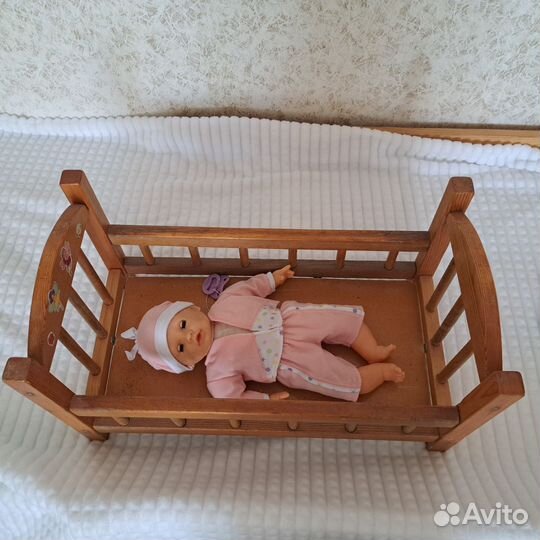 Кровать для кукол горшок переноска