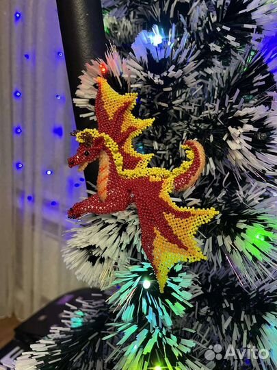 Дракон из бисера