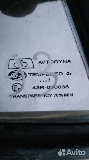 Форточка двери задняя левая Daewoo Nexia 1995-2016