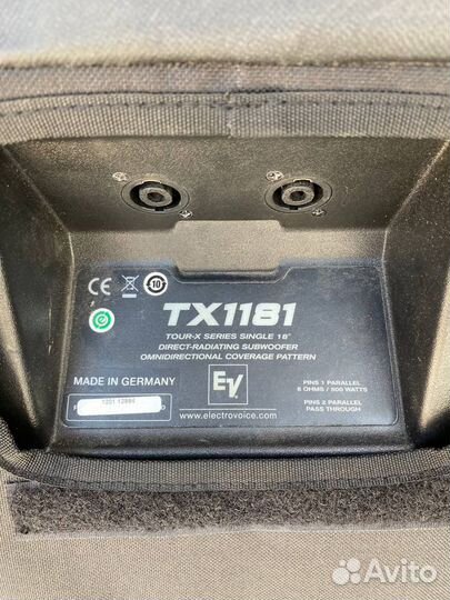 Сабвуверы Electro-Voice TX1181