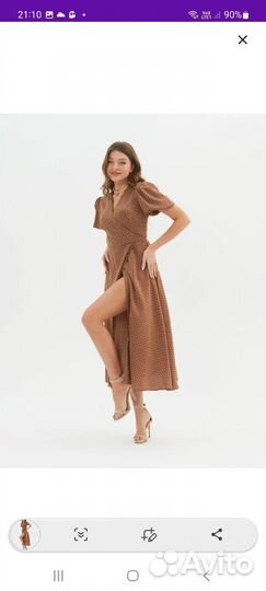 Платье летнее в горошек