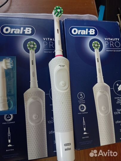 Новая электрическая зубная щетка oral b braun