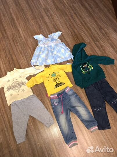 Вещи пакетом для девочки 80-86