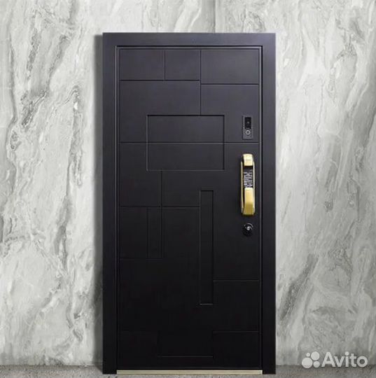 Входная дверь с электроным замком Black