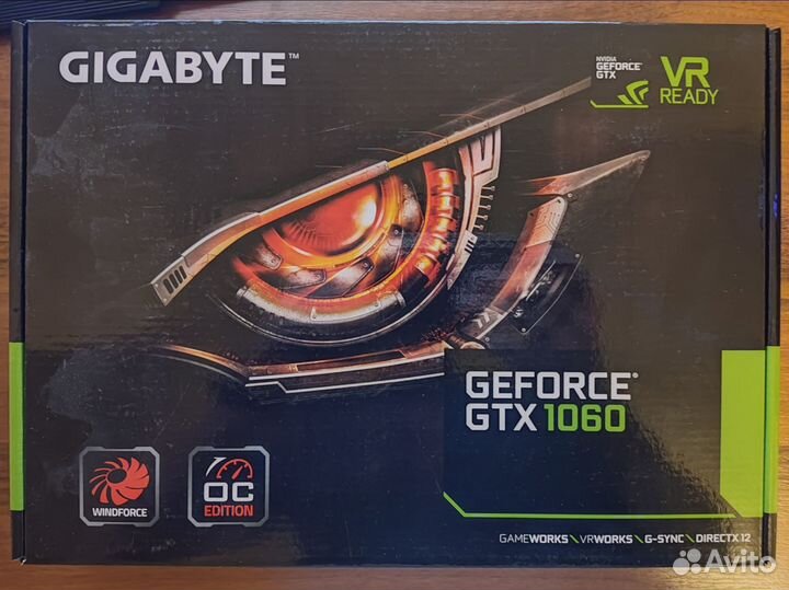 Gigabyte Nvidia Geforce GTX 1060 6Gb