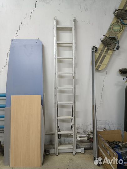 Лестница 2 секции, 9 ступеней, Alumet