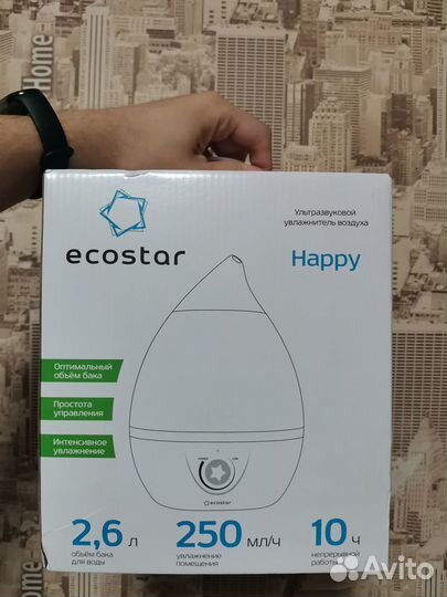 Увлажнитель воздуха EcoStar ESH-HP250/2.6M-WT нов
