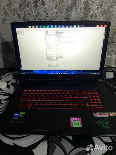 Ноутбук msi gf76 katana