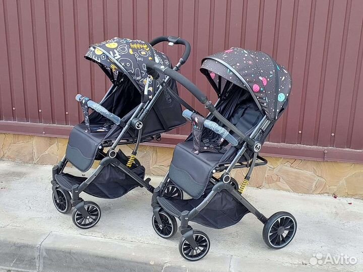 Коляска с перекидной ручкой Новая (цветные)