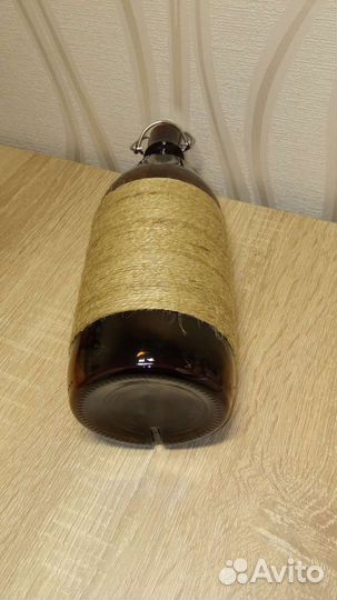 Эксклюзивная крафтовая бутылка 1л