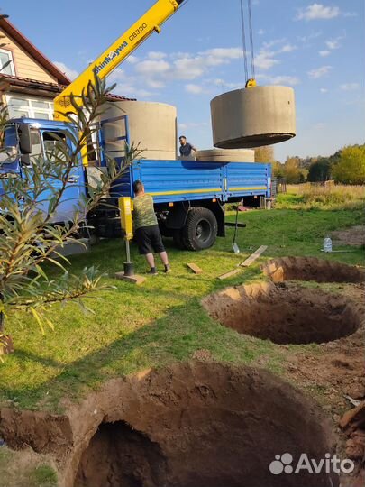 Септик из бетонных колец под ключ