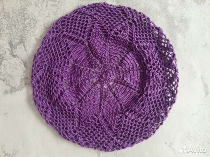 Берет летний ручной работы