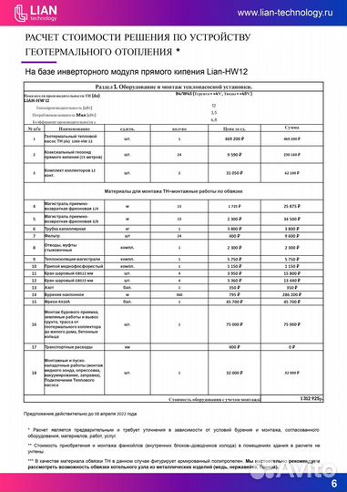 Тепловой насос lian HW-12