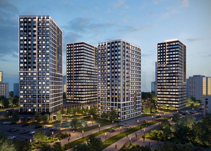 2-к. квартира, 54,9 м², 13/22 эт.