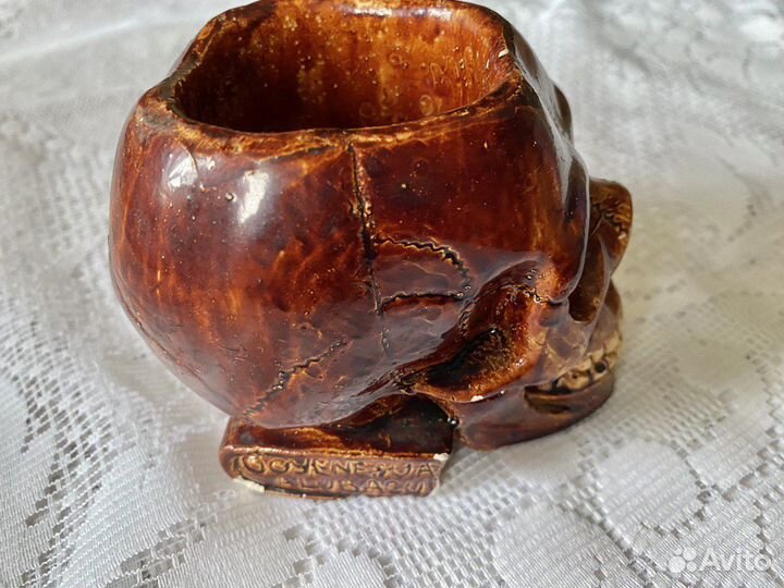 Ваза Череп из гипса