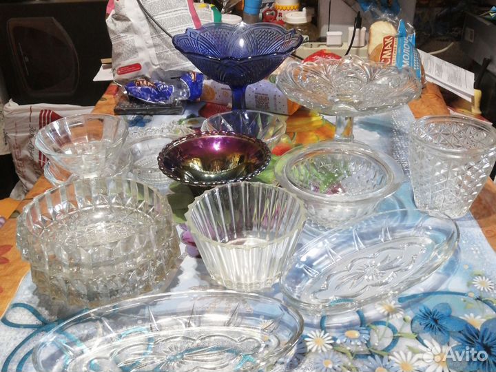 Конфетница СССР, ваза, селедочницы