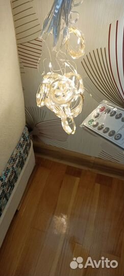 Гирлянда штора. Гирлянда штора -роса